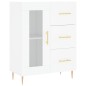 vidaXL Aparador alto madera contrachapada blanco 69,5x34x180 cm