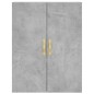vidaXL Aparador alto madera contrachapada gris hormigón 69,5x34x180 cm vidaXL Aparador alto madera contrachapada gris hormigón 69,5x34x180 cm