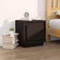 vidaXL Mesitas de noche 2 uds madera contrachapada negro 44x35x45 cm vidaXL Mesitas de noche 2 uds madera contrachapada negro 44x35x45 cm