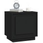 vidaXL Mesitas de noche 2 uds madera contrachapada negro 44x35x45 cm vidaXL Mesitas de noche 2 uds madera contrachapada negro 44x35x45 cm