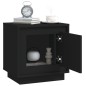 vidaXL Mesitas de noche 2 uds madera contrachapada negro 44x35x45 cm vidaXL Mesitas de noche 2 uds madera contrachapada negro 44x35x45 cm