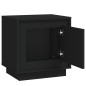vidaXL Mesitas de noche 2 uds madera contrachapada negro 44x35x45 cm vidaXL Mesitas de noche 2 uds madera contrachapada negro 44x35x45 cm