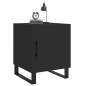 vidaXL Mesitas de noche 2 uds madera de ingeniería negro 40x40x50 cm vidaXL Mesitas de noche 2 uds madera de ingeniería negro 40x40x50 cm