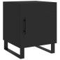 vidaXL Mesitas de noche 2 uds madera de ingeniería negro 40x40x50 cm vidaXL Mesitas de noche 2 uds madera de ingeniería negro 40x40x50 cm