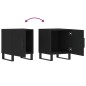 vidaXL Mesitas de noche 2 uds madera de ingeniería negro 40x40x50 cm vidaXL Mesitas de noche 2 uds madera de ingeniería negro 40x40x50 cm