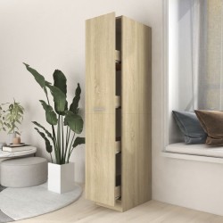 vidaXL Armario de boticario contrachapado color roble 30x42,5x150 cm