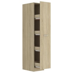 vidaXL Armario de boticario contrachapado color roble 30x42,5x150 cm