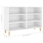 vidaXL Aparador de madera de ingeniería blanco 103,5x35x70 cm vidaXL Aparador de madera de ingeniería blanco 103,5x35x70 cm