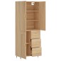 vidaXL Aparador alto madera contrachapada color roble 69,5x34x180 cm vidaXL Aparador alto madera contrachapada color roble 69,5x34x180 cm