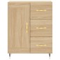 vidaXL Aparador alto madera contrachapada color roble 69,5x34x180 cm vidaXL Aparador alto madera contrachapada color roble 69,5x34x180 cm