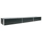 vidaXL Arriate de jardín de acero galvanizado antracita 480x80x45 cm vidaXL Arriate de jardín de acero galvanizado antracita 480x80x45 cm