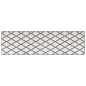vidaXL Alfombra de exterior gris y blanca reversible 80x250 cm