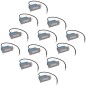 vidaXL Luces LED empotrables para escaleras 12 uds 44x111x56 mm vidaXL Luces LED empotrables para escaleras 12 uds 44x111x56 mm