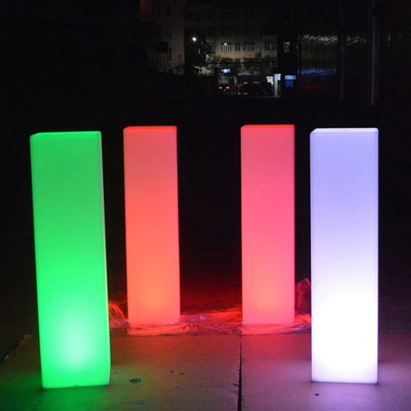 Eurotrail Lámpara LED de suelo recargable cuadrada 80 cm