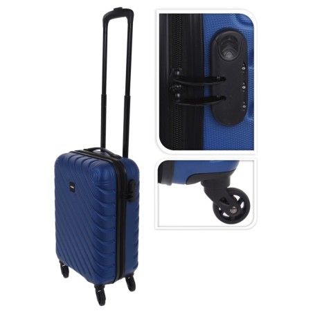 ProWorld Maleta con diseño de diamante azul oscuro 28 L 