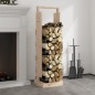 vidaXL Soporte para leña madera maciza de pino 33,5x30x110 cm vidaXL Soporte para leña madera maciza de pino 33,5x30x110 cm