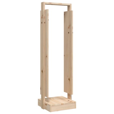vidaXL Soporte para leña madera maciza de pino 33,5x30x110 cm
