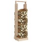 vidaXL Soporte para leña madera maciza de pino 33,5x30x110 cm vidaXL Soporte para leña madera maciza de pino 33,5x30x110 cm