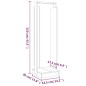 vidaXL Soporte para leña madera maciza de pino 33,5x30x110 cm vidaXL Soporte para leña madera maciza de pino 33,5x30x110 cm