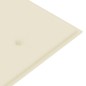 vidaXL Banco Batavia madera maciza de teca con cojín crema 150 cm vidaXL Banco Batavia madera maciza de teca con cojín crema 150 cm