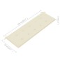 vidaXL Banco Batavia madera maciza de teca con cojín crema 150 cm vidaXL Banco Batavia madera maciza de teca con cojín crema 150 cm