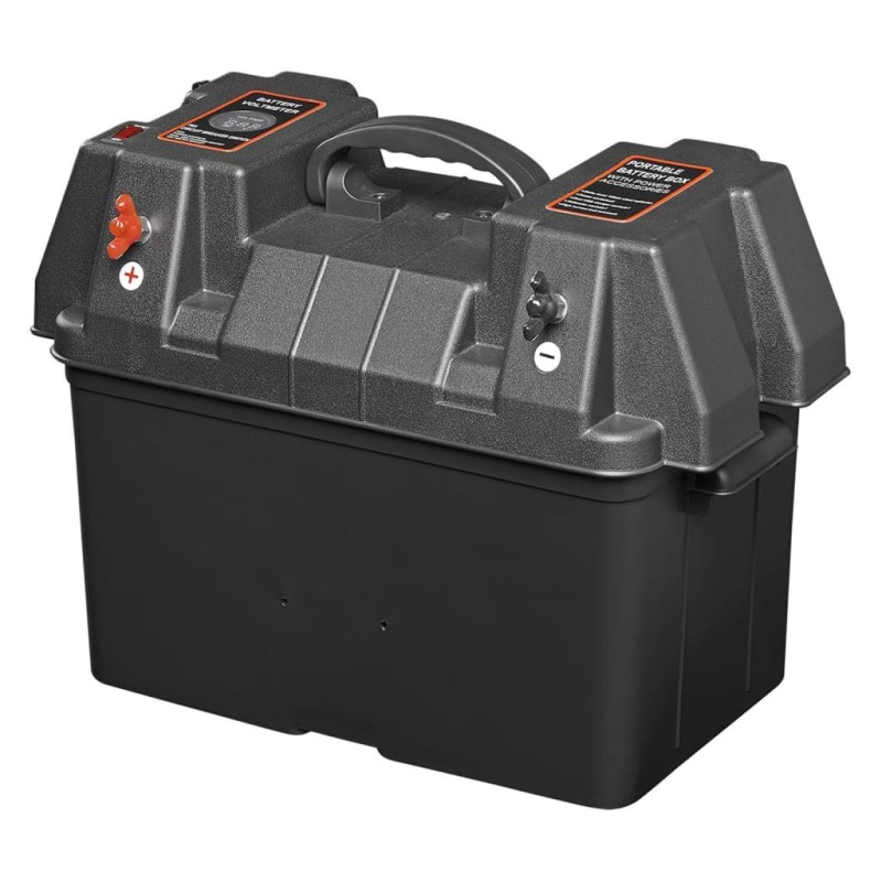 ProPlus Caja de batería con USB y voltímetro 33x20x20 cm ProPlus Caja de batería con USB y voltímetro 33x20x20 cm