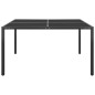 vidaXL Juego de comedor de jardín 9 piezas acero