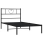 vidaXL Estructura de cama con cabecero metal negro 80x200 cm vidaXL Estructura de cama con cabecero metal negro 80x200 cm