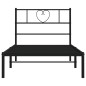 vidaXL Estructura de cama con cabecero metal negro 80x200 cm vidaXL Estructura de cama con cabecero metal negro 80x200 cm