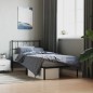vidaXL Estructura de cama con cabecero metal negro 90x200 cm vidaXL Estructura de cama con cabecero metal negro 90x200 cm