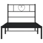 vidaXL Estructura de cama con cabecero metal negro 90x200 cm vidaXL Estructura de cama con cabecero metal negro 90x200 cm
