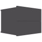 vidaXL Mesitas de noche 2 uds madera contrachapada gris 40x30x30 cm vidaXL Mesitas de noche 2 uds madera contrachapada gris 40x30x30 cm