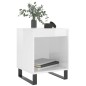 vidaXL Mesitas noche 2 uds madera ingeniería blanco brillo 40x35x50 cm vidaXL Mesitas noche 2 uds madera ingeniería blanco brillo 40x35x50 cm