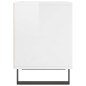 vidaXL Mesitas noche 2 uds madera ingeniería blanco brillo 40x35x50 cm vidaXL Mesitas noche 2 uds madera ingeniería blanco brillo 40x35x50 cm