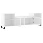vidaXL Mueble para TV madera contrachapada blanco brillo 160x35x55 cm vidaXL Mueble para TV madera contrachapada blanco brillo 160x35x55 cm
