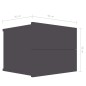 vidaXL Mesitas de noche 2 uds madera contrachapada gris 40x30x30 cm vidaXL Mesitas de noche 2 uds madera contrachapada gris 40x30x30 cm