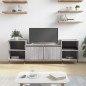 vidaXL Mueble para TV madera contrachapada gris Sonoma 160x35x55 cm vidaXL Mueble para TV madera contrachapada gris Sonoma 160x35x55 cm