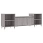 vidaXL Mueble para TV madera contrachapada gris Sonoma 160x35x55 cm vidaXL Mueble para TV madera contrachapada gris Sonoma 160x35x55 cm