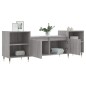 vidaXL Mueble para TV madera contrachapada gris Sonoma 160x35x55 cm vidaXL Mueble para TV madera contrachapada gris Sonoma 160x35x55 cm