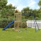 vidaXL Parque infantil de exterior madera de pino impregnada