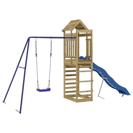 vidaXL Parque infantil de exterior madera de pino impregnada