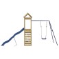 vidaXL Parque infantil de exterior madera de pino impregnada
