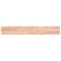 vidaXL Encimera baño madera maciza tratada marrón claro 220x30x(2-4)cm vidaXL Encimera baño madera maciza tratada marrón claro 220x30x(2-4)cm