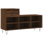 vidaXL Mueble zapatero madera contrachapada roble marrón 102x36x60 cm vidaXL Mueble zapatero madera contrachapada roble marrón 102x36x60 cm