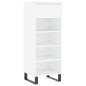 vidaXL Mueble zapatero madera contrachapada blanco 40x36x105 cm vidaXL Mueble zapatero madera contrachapada blanco 40x36x105 cm