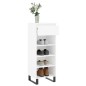 vidaXL Mueble zapatero madera contrachapada blanco 40x36x105 cm vidaXL Mueble zapatero madera contrachapada blanco 40x36x105 cm