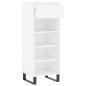 vidaXL Mueble zapatero madera contrachapada blanco 40x36x105 cm vidaXL Mueble zapatero madera contrachapada blanco 40x36x105 cm