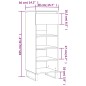 vidaXL Mueble zapatero madera contrachapada blanco 40x36x105 cm vidaXL Mueble zapatero madera contrachapada blanco 40x36x105 cm