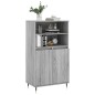 vidaXL Aparador alto de madera contrachapada gris Sonoma 60x36x110 cm vidaXL Aparador alto de madera contrachapada gris Sonoma 60x36x110 cm