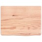 vidaXL Encimera baño madera maciza tratada marrón claro 40x30x(2-6) cm vidaXL Encimera baño madera maciza tratada marrón claro 40x30x(2-6) cm